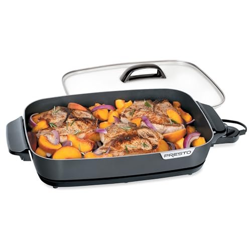 Presto 06858 16-Inch Slimline Electric Skillet with Glass Cover