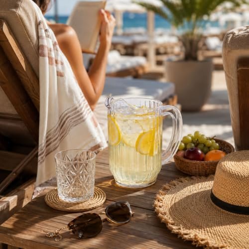 Restaurantware 32 oz Clear Plastic Water Pitcher