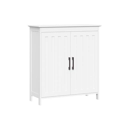 RiverRidge Monroe Two-Door Bathroom Floor Storage Cabinet - White