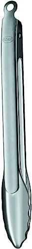 Rosle 12916 Stainless Steel One-Handed Lock and Release Tongs 12 in.
