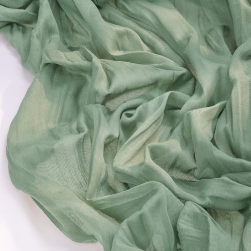 Sage Green Cheesecloth Table Runner Fall Wedding Birthday Party Home Decor