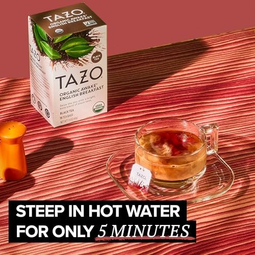 TAZO Organic Awake English Breakfast Black Tea Bags, 144 Total