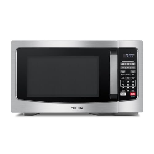 TOSHIBA Countertop Microwave Oven, 1.2 Cu.Ft, 1000W, Stainless Steel