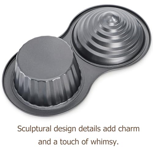 Tosnail Non-stick Giant Cupcake Pan, Jumbo Muffin Pan, Large Cupcake Mold for Birthday Party