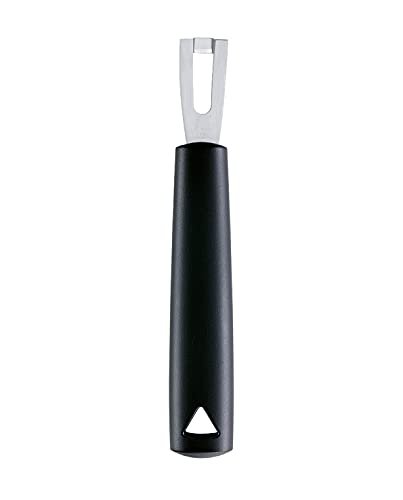 triangle Channel Knife - Rectangular Stainless Steel Blade - Fruit & Vegetable Carving Tool for Garnishing - GreenGrip Handle - Dishwasher Safe - Made in Germany