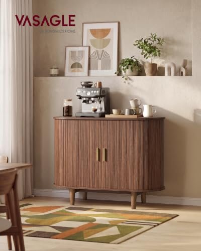 VASAGLE Storage Cabinet, Sideboard with Adjustable Shelves