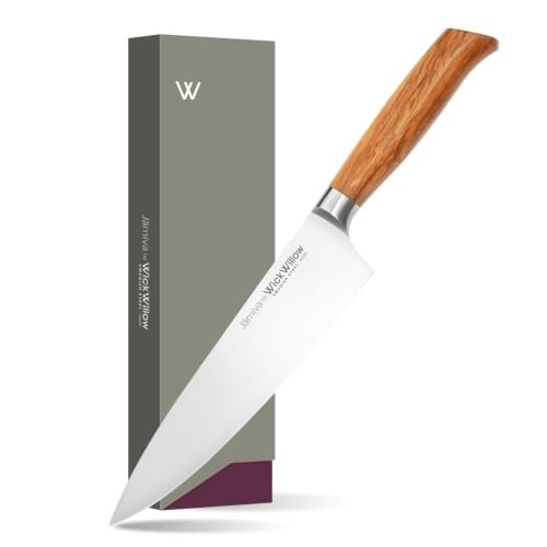 WICKWILLOW 8β Chef Knife β Swedish Steel, Professional, Olive Wood