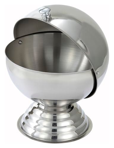 Winco 20 oz Stainless Steel Sugar Bowl, Round