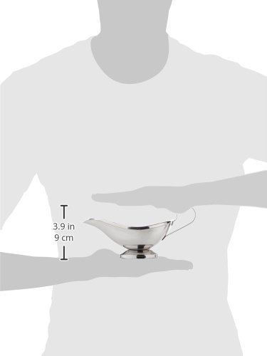 Winco 8 oz Stainless Steel Gravy Boat