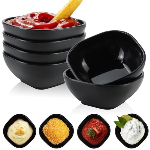 Wrova Dipping Sauce Cups 5oz, Dipping Bowls Wheat Straw Condiment Cups 6PCS