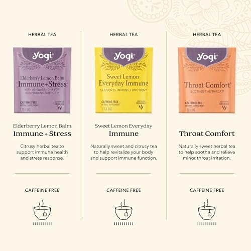 Yogi Get Well Gift Box, 45 Tea Bags (5 Bags per Flavor)