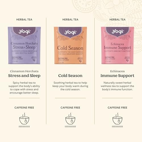Yogi Get Well Gift Box, 45 Tea Bags (5 Bags per Flavor)